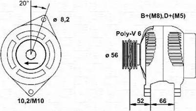 Magneti Marelli 943356964010 - Laturi inparts.fi