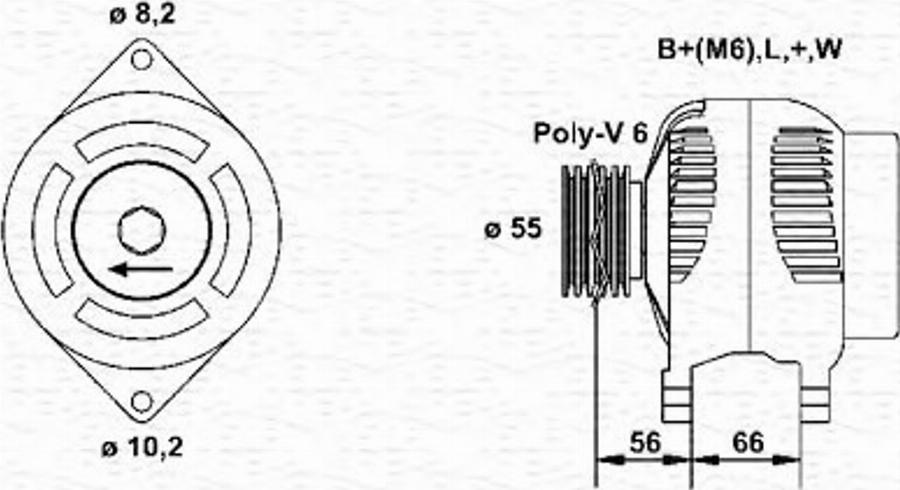 Magneti Marelli 943356960010 - Laturi inparts.fi