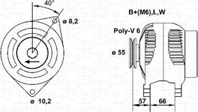 Magneti Marelli 943356961010 - Laturi inparts.fi