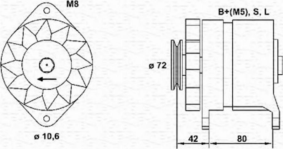 Magneti Marelli 943356937010 - Laturi inparts.fi