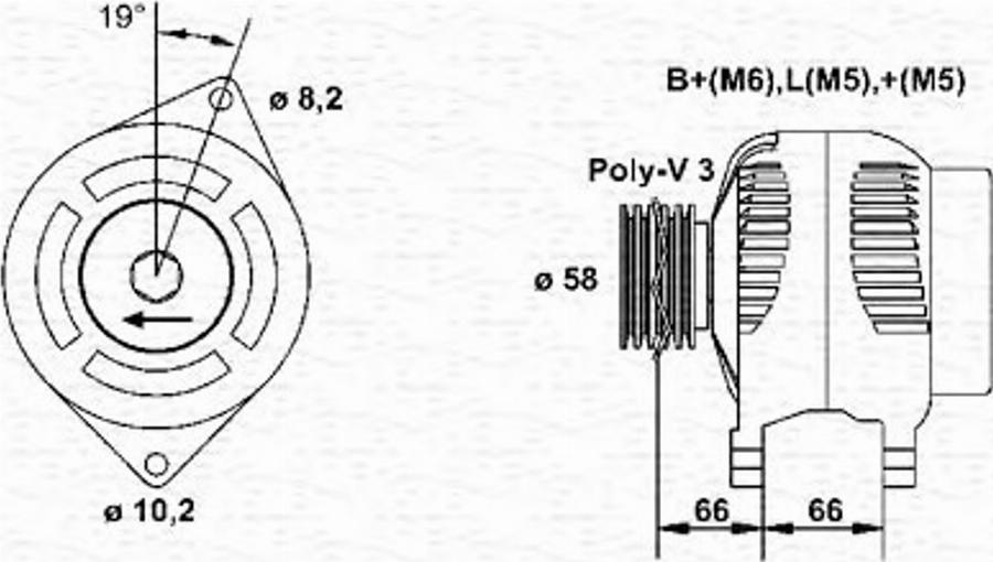 Magneti Marelli 943356979010 - Laturi inparts.fi