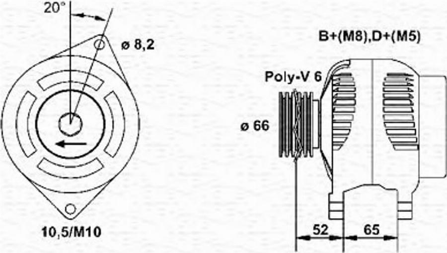 Magneti Marelli 943356976010 - Laturi inparts.fi