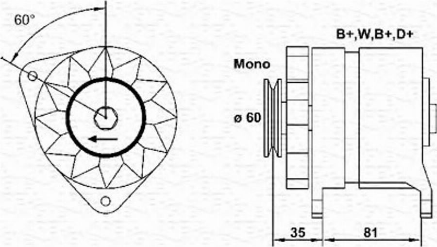 Magneti Marelli 943356455010 - Laturi inparts.fi