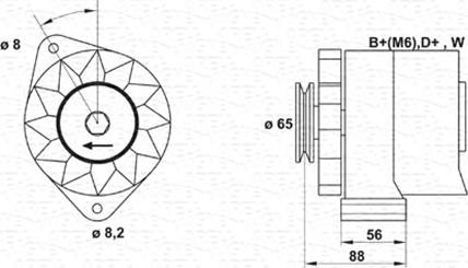 Magneti Marelli 943356408010 - Laturi inparts.fi