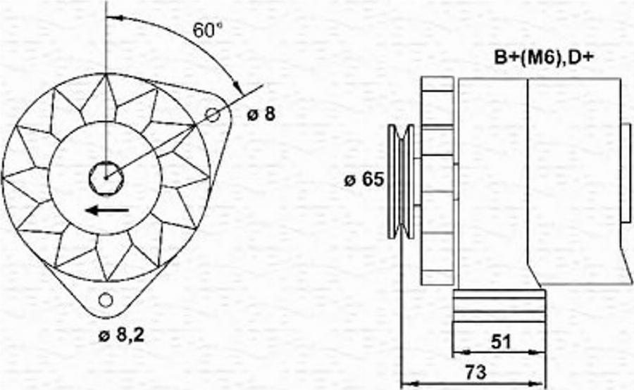 Magneti Marelli 943356487010 - Laturi inparts.fi