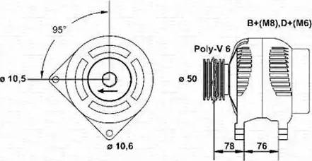 Magneti Marelli 943356551010 - Laturi inparts.fi