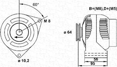 Magneti Marelli 943356566010 - Laturi inparts.fi