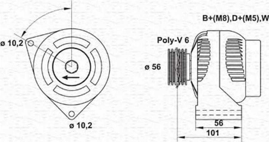 Magneti Marelli 943356507010 - Laturi inparts.fi