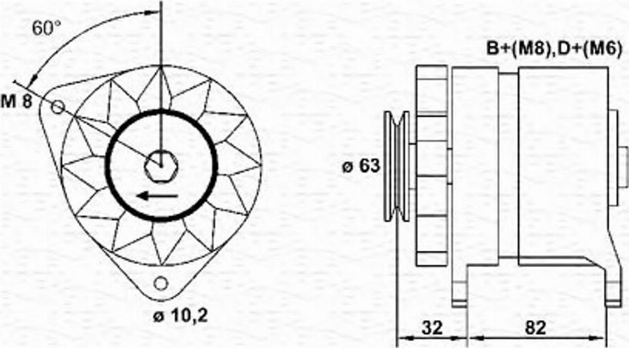 Magneti Marelli 943356519010 - Laturi inparts.fi