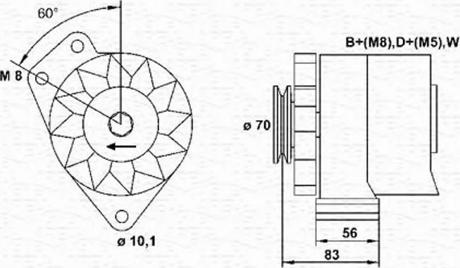 Magneti Marelli 943356510010 - Laturi inparts.fi