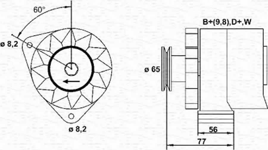 Magneti Marelli 943356536010 - Laturi inparts.fi