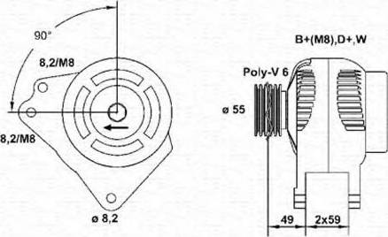 Magneti Marelli 943356530010 - Laturi inparts.fi