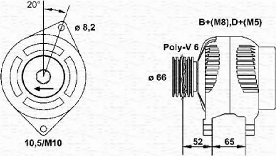 Magneti Marelli 943 35 657 401 0 - Laturi inparts.fi