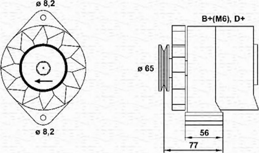 Magneti Marelli 943356697010 - Laturi inparts.fi