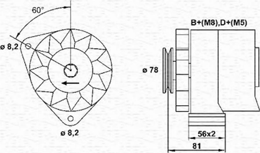 Magneti Marelli 943356649010 - Laturi inparts.fi