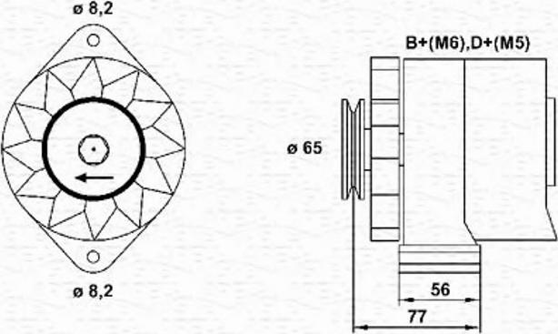 Magneti Marelli 943356659010 - Laturi inparts.fi