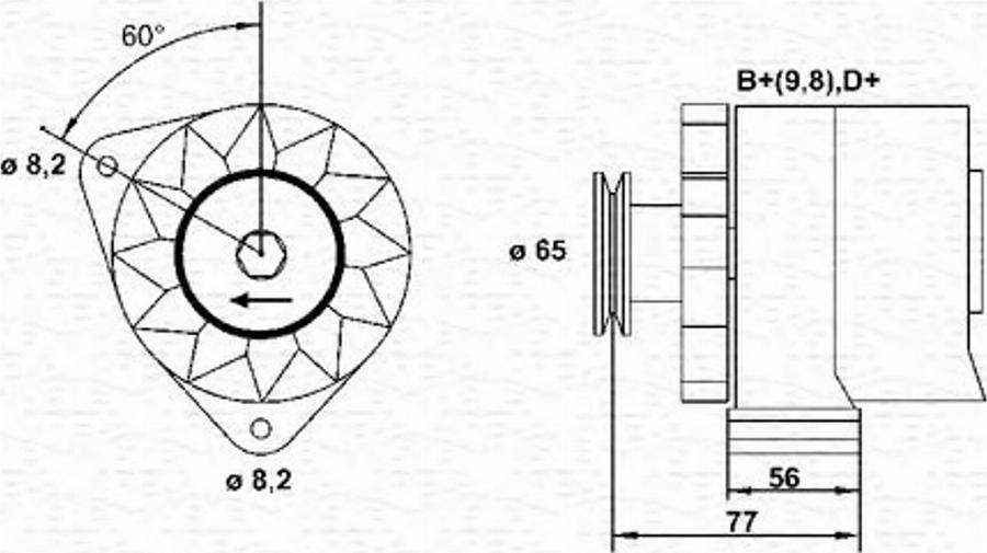 Magneti Marelli 943356668010 - Laturi inparts.fi