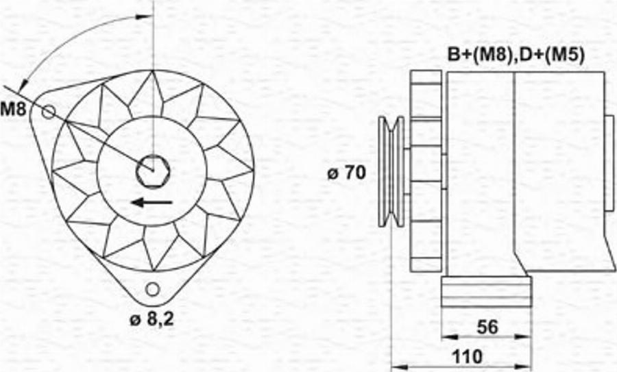 Magneti Marelli 943356603010 - Laturi inparts.fi