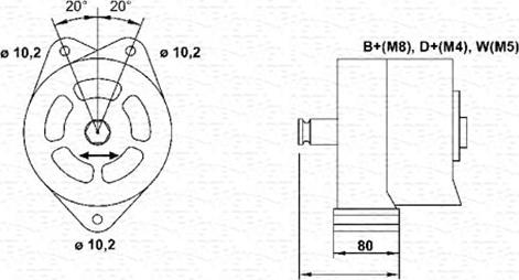 Magneti Marelli 943356685010 - Laturi inparts.fi