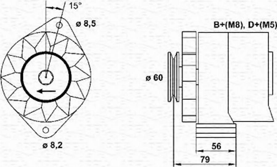 Magneti Marelli 943356679010 - Laturi inparts.fi