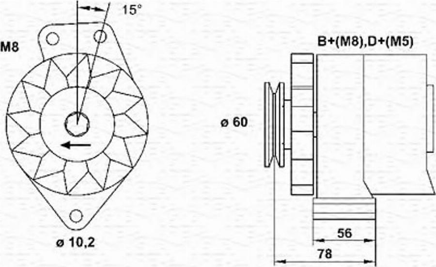 Magneti Marelli 943356674010 - Laturi inparts.fi