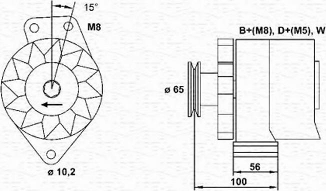 Magneti Marelli 943356675010 - Laturi inparts.fi