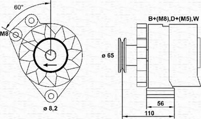 Magneti Marelli 943356673010 - Laturi inparts.fi