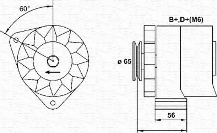 Magneti Marelli 943356090010 - Laturi inparts.fi