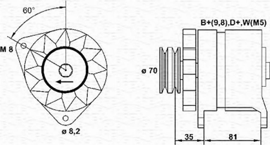 Magneti Marelli 943356054010 - Laturi inparts.fi