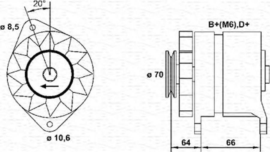 Magneti Marelli 943356146010 - Laturi inparts.fi