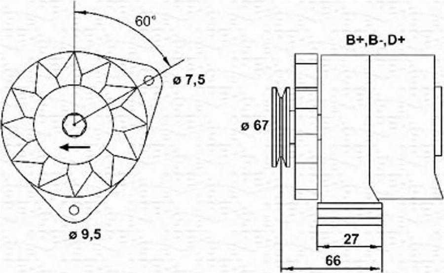 Magneti Marelli 943356117010 - Laturi inparts.fi