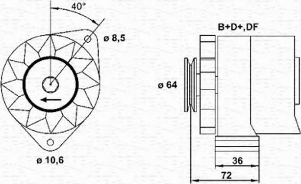 Magneti Marelli 943356134010 - Laturi inparts.fi