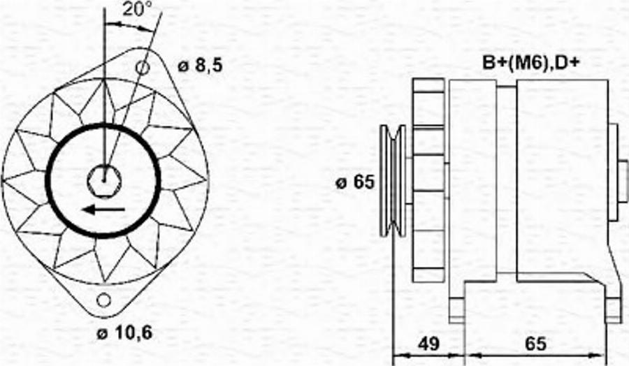 Magneti Marelli 943356136010 - Laturi inparts.fi