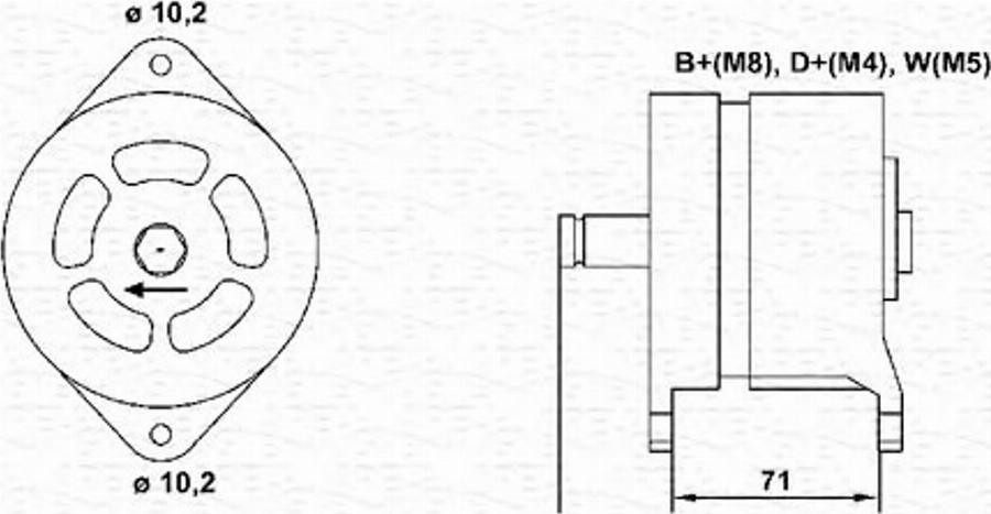 Magneti Marelli 943356849010 - Laturi inparts.fi