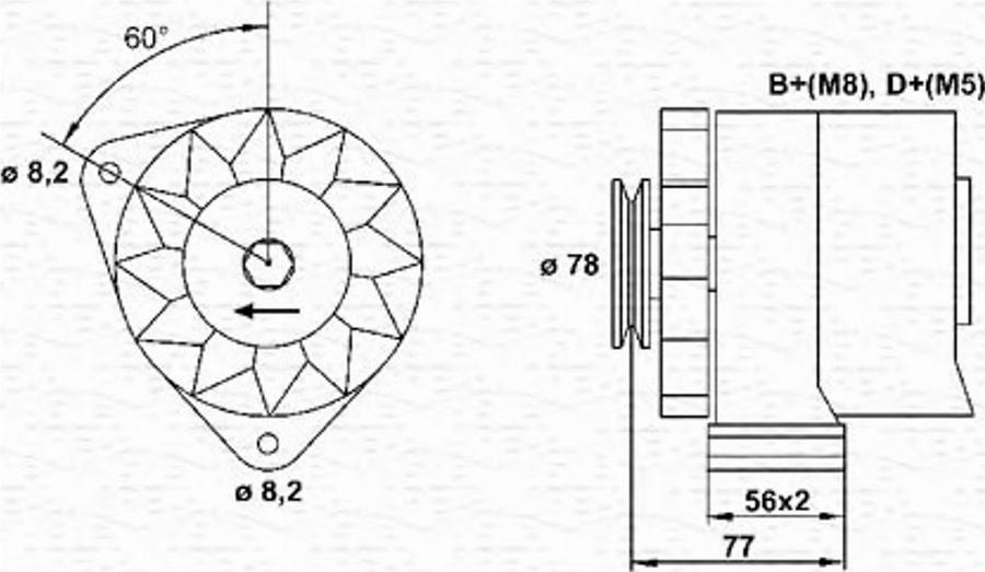 Magneti Marelli 943356803010 - Laturi inparts.fi