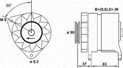 Magneti Marelli 943356245010 - Laturi inparts.fi