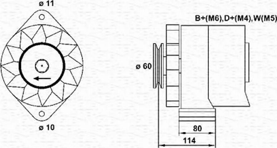 Magneti Marelli 943356248010 - Laturi inparts.fi