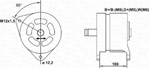 Magneti Marelli 943356267010 - Laturi inparts.fi