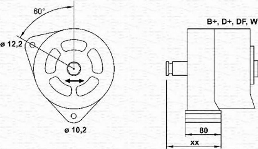 Magneti Marelli 943356791010 - Laturi inparts.fi