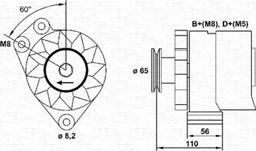 Magneti Marelli 943356797010 - Laturi inparts.fi