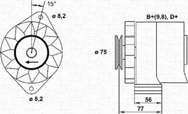 Magneti Marelli 943356742010 - Laturi inparts.fi