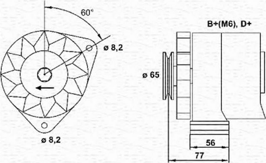 Magneti Marelli 943356703010 - Laturi inparts.fi