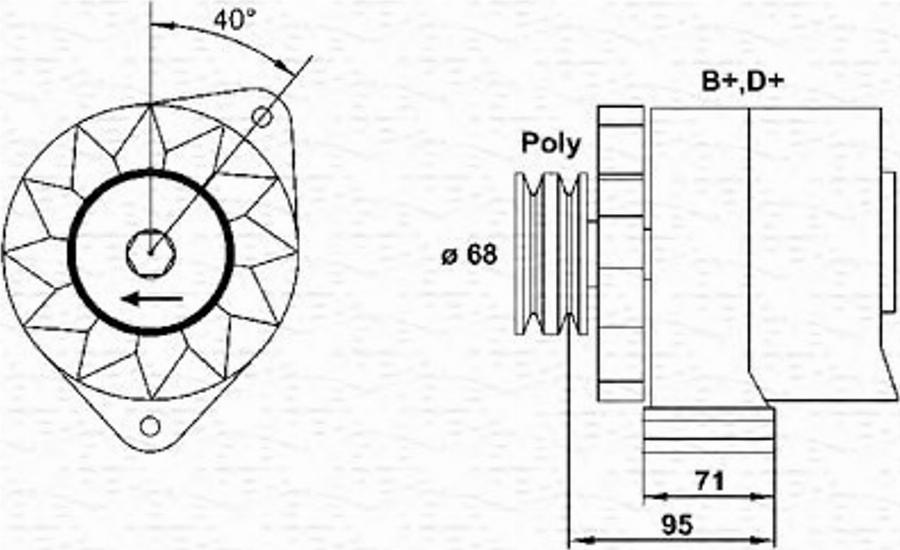 Magneti Marelli 943356702010 - Laturi inparts.fi