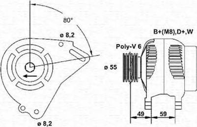 Magneti Marelli 943356789010 - Laturi inparts.fi