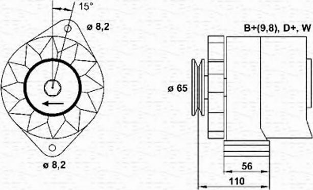 Magneti Marelli 943356788010 - Laturi inparts.fi