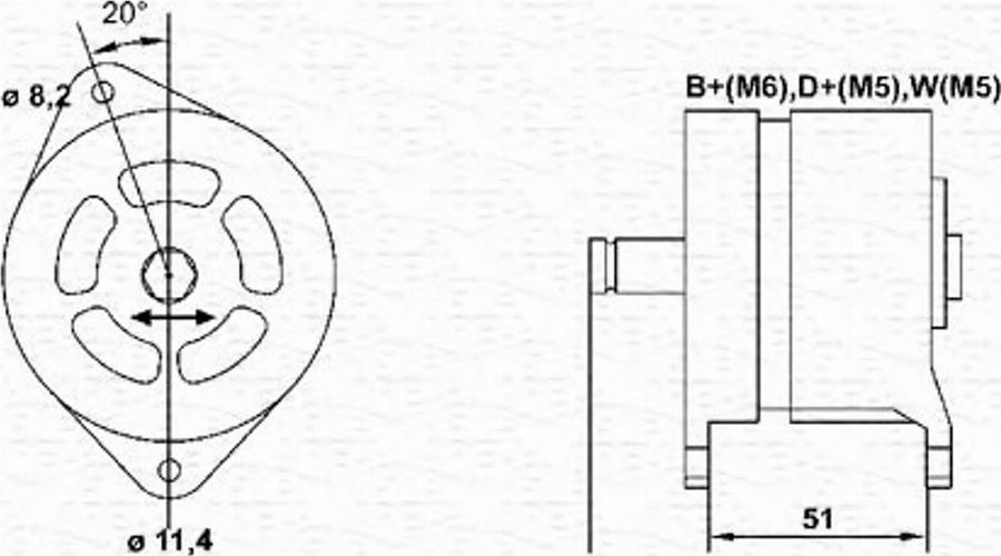 Magneti Marelli 943357557010 - Laturi inparts.fi