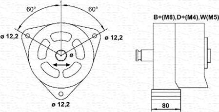 Magneti Marelli 943357256010 - Laturi inparts.fi