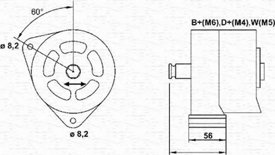 Magneti Marelli 943357764010 - Laturi inparts.fi