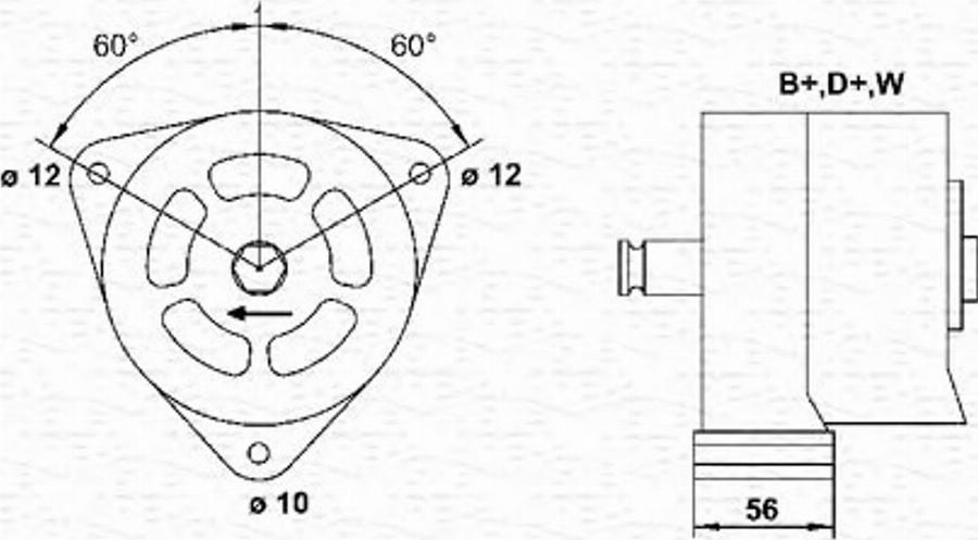 Magneti Marelli 943357707010 - Laturi inparts.fi