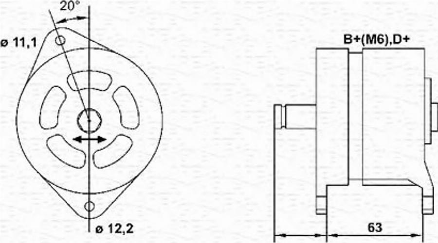 Magneti Marelli 943 35 777 201 0 - Laturi inparts.fi